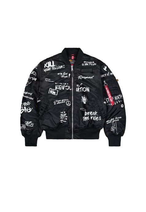 MA-1 Peace Bomber Jacket - Image 1