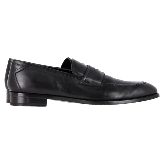 Ermenegildo Zegna Penny Loafers in Zwart Leer - Image 1