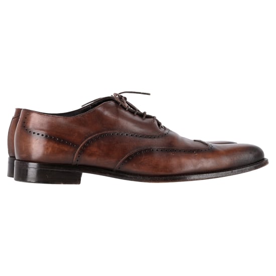 Ermenegildo Zegna Wingtip Oxford Schoenen in Bruin Leer - Image 1