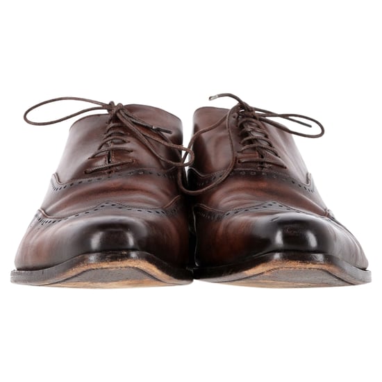 Ermenegildo Zegna Wingtip Oxford Schoenen in Bruin Leer - Image 2