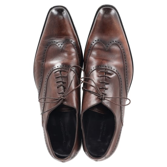 Ermenegildo Zegna Wingtip Oxford Schoenen in Bruin Leer - Image 3