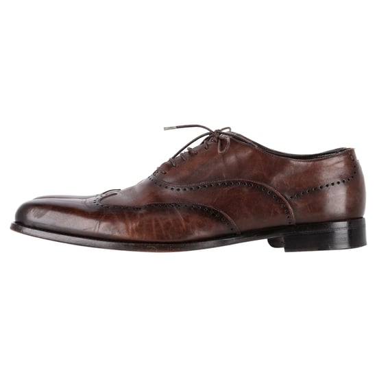 Ermenegildo Zegna Wingtip Oxford Schoenen in Bruin Leer - Image 4