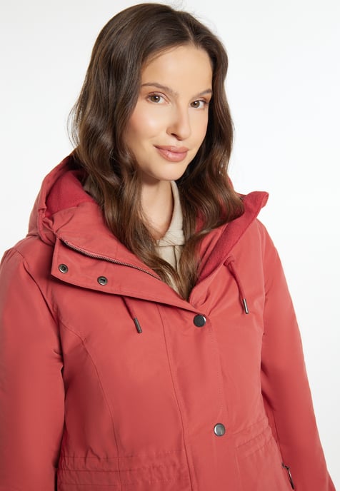 usha Gewatteerde korte jas Dames Vintage rood - Image 5