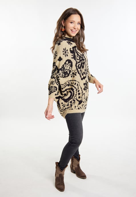 usha Poncho-trui Dames beige - Image 2