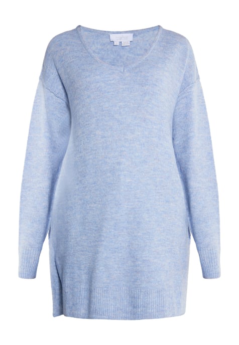 usha Gebreide trui Dames blauw melange - Image 1
