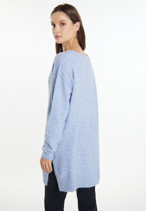 usha Gebreide trui Dames blauw melange - Image 4