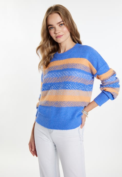 IZIA Jumper Dames Blauw Veelkleurig - Image 3