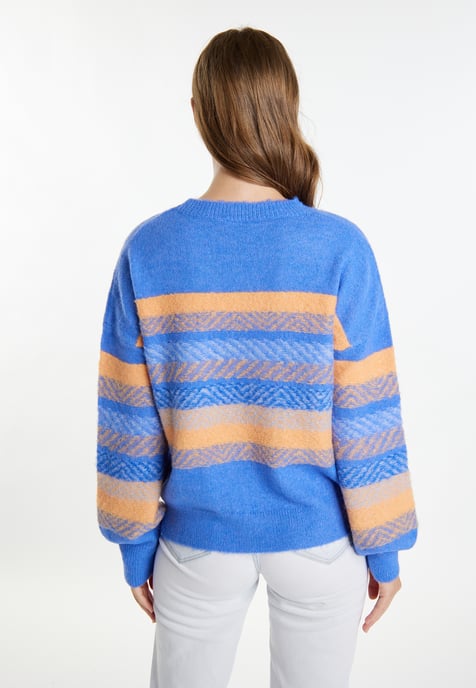 IZIA Jumper Dames Blauw Veelkleurig - Image 4