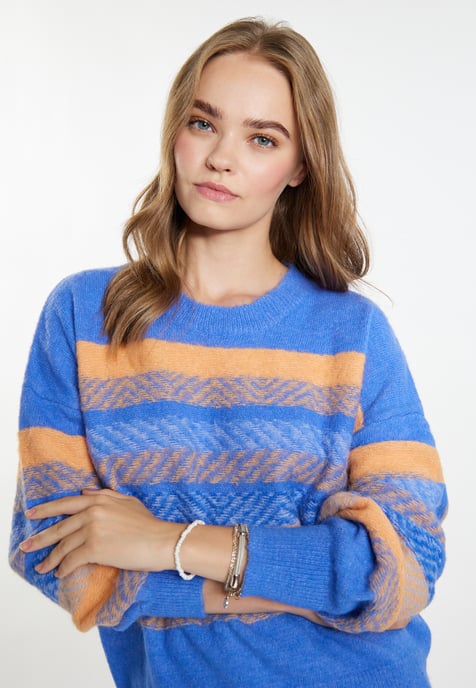 IZIA Jumper Dames Blauw Veelkleurig - Image 5