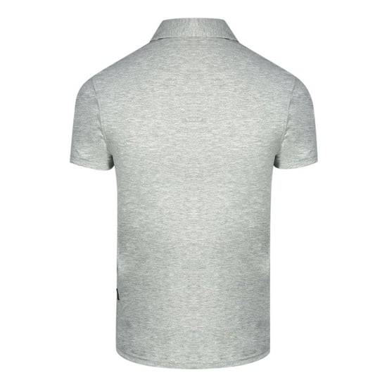 Aquascutum Volwassen Unisex Aldis London Logo Poloshirt (Grijs/Zwart) - Image 2