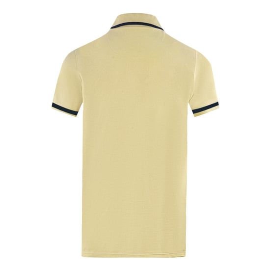 Aquascutum Unisex geborduurd badge poloshirt volwassene Londen (Beige) - Image 2
