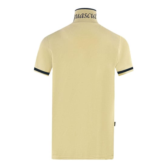 Aquascutum Unisex geborduurd badge poloshirt volwassene Londen (Beige) - Image 3