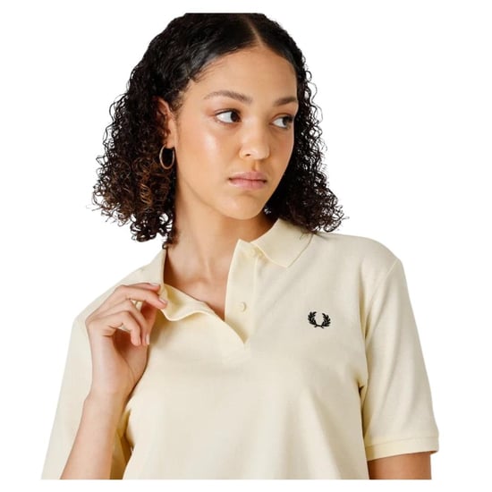 Fred Perry Heren Logo Poloshirt (Crème) - Image 3