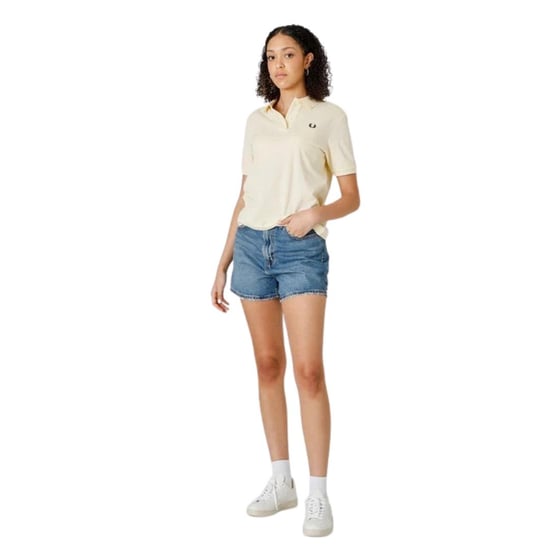 Fred Perry Heren Logo Poloshirt (Crème) - Image 4