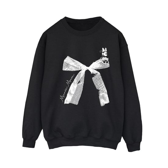 Disney Dames/Dames Minnie Mouse Strik Sweatshirt (Zwart) - Image 1