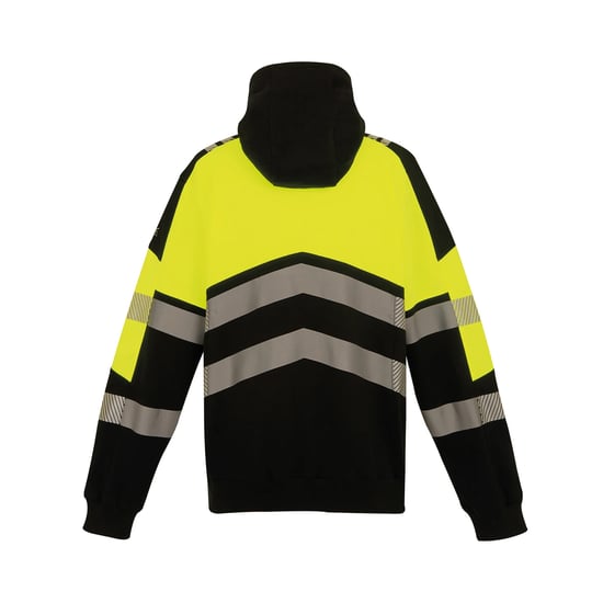 Regatta Professional Unisex Volwassenen X-Pro Klasse 2 Hoogzichtbare Hoodie (Zwart/Geel) - Image 2