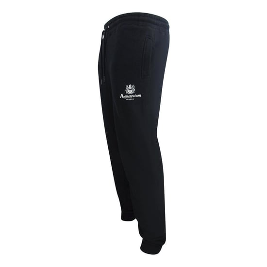 Aquascutum Heren Active Basic Geribde Joggingbroek (Zwart) - Image 3