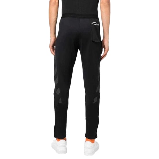 Off White Volwassen uniseks Full Diagging Joggingbroek (Zwart) - Image 2
