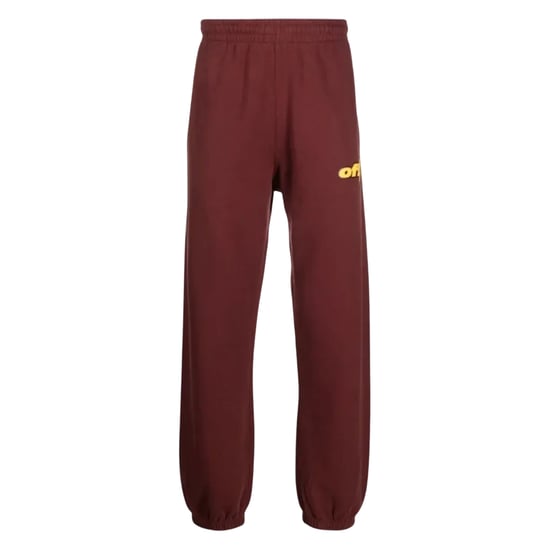 Off White Uniseks Adult Thunder Stable Slim Joggingbroek (Bourgondië) - Image 1