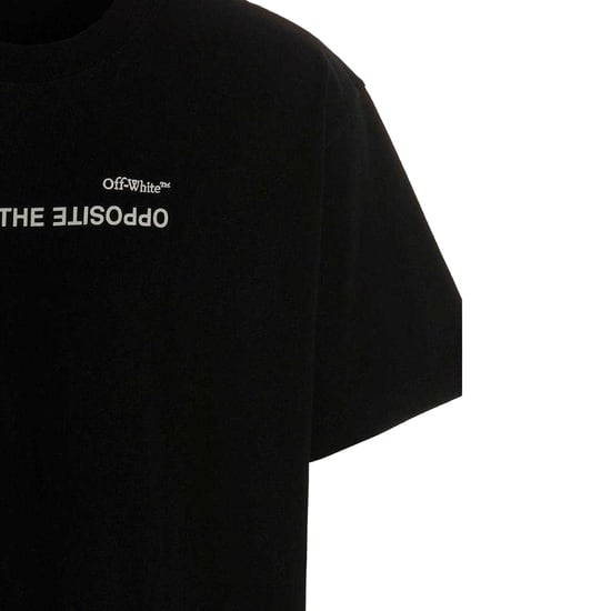 Off White Heren Precies het tegenovergestelde T-shirt (Zwart) - Image 3