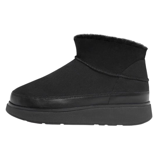 Fit Flop Dames/Dames Gen-FF Ultra Mini Doubleface enkellaarsjes in omgekeerd lam (Zwart) - Image 2