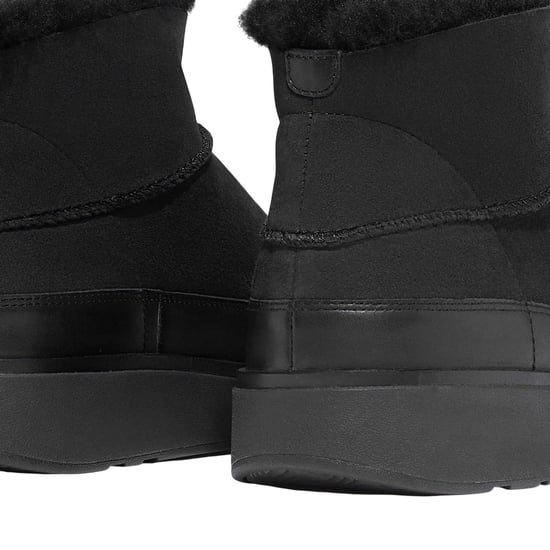 Fit Flop Dames/Dames Gen-FF Ultra Mini Doubleface enkellaarsjes in omgekeerd lam (Zwart) - Image 5