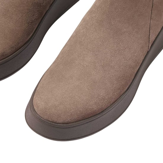 Fit Flop Dames/Dames F-Mode Suede Flatform Enkellaars met Zijrits (Grijs) - Image 5