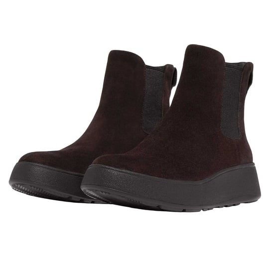 Fit Flop Dames/Dames F-Mode Suede Flatform Chelsea Laarzen (Bruin) - Image 4