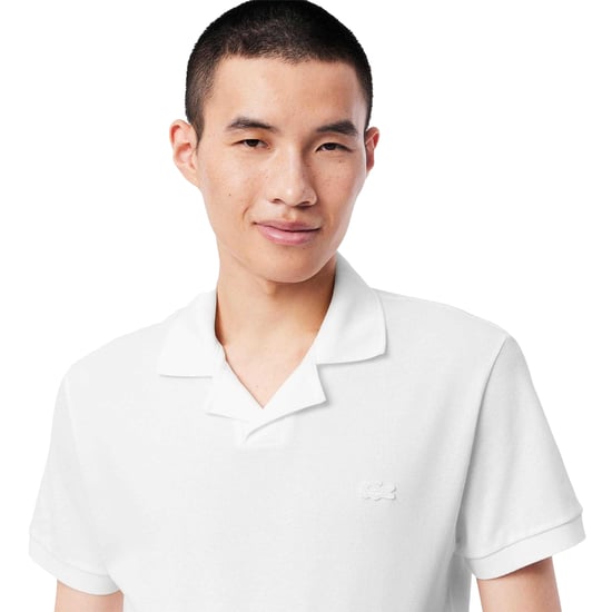 Lacoste Heren Paris Open Kraag Klassiek Polo Shirt (Wit) - Image 3