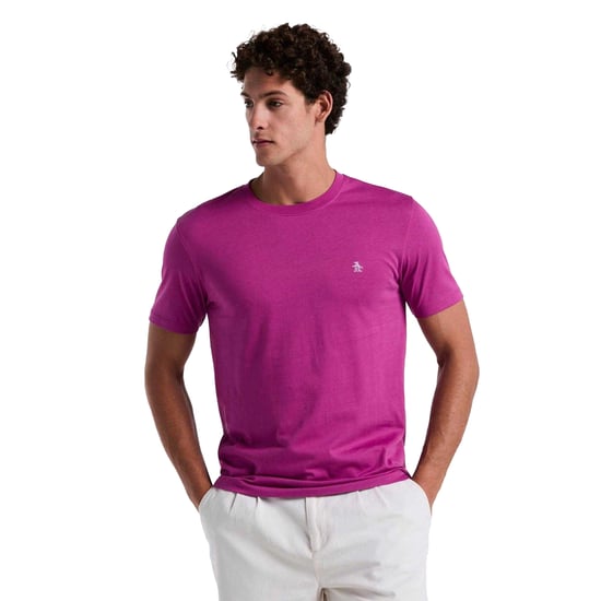 Original Penguin Heren Geborduurd T-shirt met logo (Paars) - Image 1