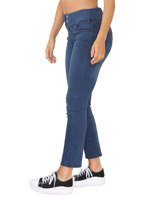 Enzo | Dames Wijde Taille Jeans - Image 2
