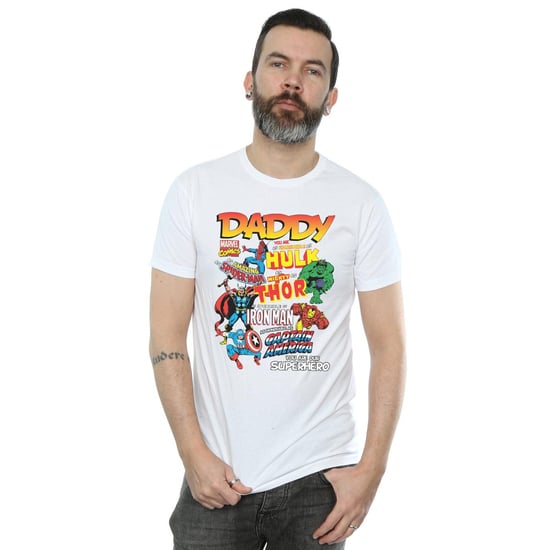Marvel Heren Onze Vader Superheld T-Shirt (Wit) - Image 3