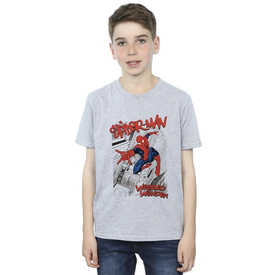 Marvel Jongens Spider-Man Sketch City T-Shirt (Sportgrijs) - Image 2