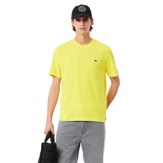 Lacoste Katoenen heren-T-shirt (Geel) - Image 3