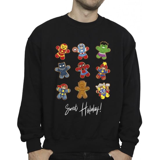 Marvel Heren Gingerbread Avengers Sweatshirt (Zwart) - Image 3