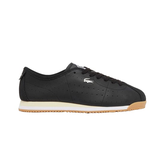 Lacoste Heren Club Leather Lage Sportschoenen (Zwart) - Image 4