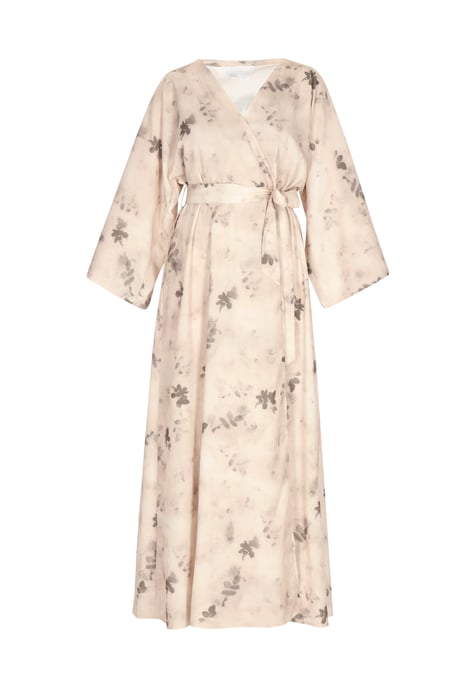 usha kimono jurk Dames Beige Veelkleurig - Image 1