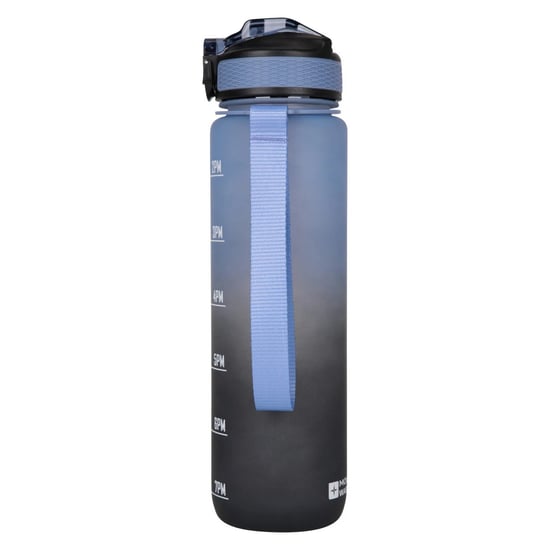 Mountain Warehouse Push Lid BPA-vrije 1L Waterfles (Blauw/Zwart) - Image 3