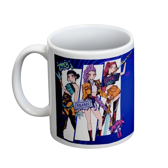 K-Pop Demon Hunters Huntrix Logo 325ml Mok (Wit/Blauw) - Image 2