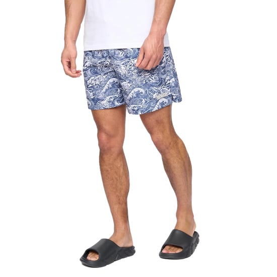 Henleys Heren Wave Polyester Regular Zomer Zwemshorts (Marineblauw) - Image 3