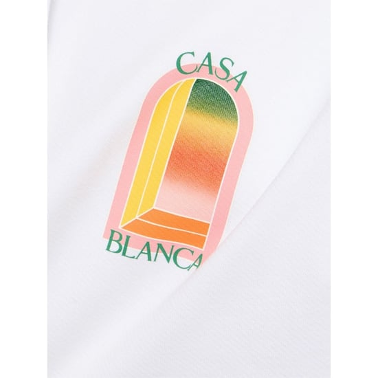 Casablanca Gradient Arch Logo Witte Hoodie - Image 5