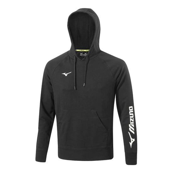 Mizuno Heren Badstof Hoodie (Zwart) - Image 1