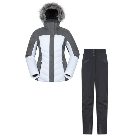 Mountain Warehouse Dames Gewatteerde Ski Jas & Broek Set (Wit) - Image 1