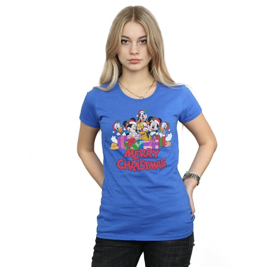 Disney Dames/Dames Mickey Mouse And Friends Kerst Katoenen T-Shirt (Koningsblauw) - Image 2