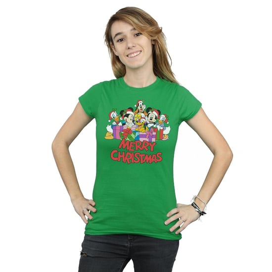 Disney Dames/Dames Mickey Mouse And Friends Kerst Katoenen T-Shirt (Iers Groen) - Image 2