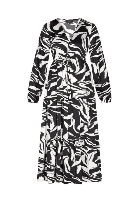Faina Jurk Dames zwart en wit - Image 1