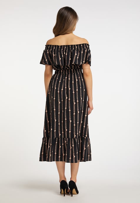 Faina Maxi-jurk met all-over print Dames zwart - Image 3