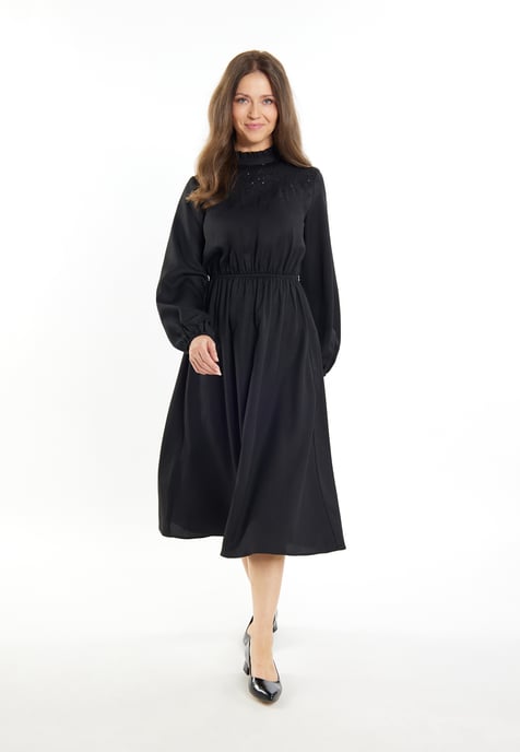 usha midi-jurk Dames zwart - Image 4