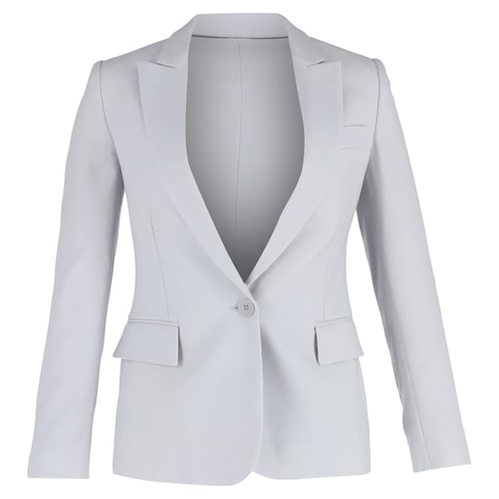 Stella McCartney Enkelzijdige Blazer met Zakken in Lichtblauwe Viscose - Image 1