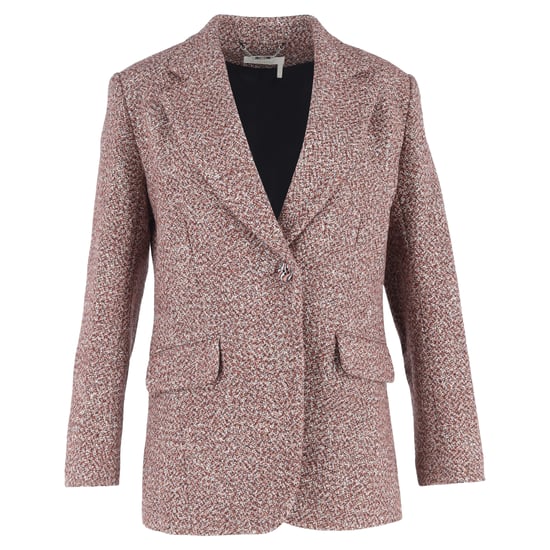 Chloé Effen Tweed Blazer met Pocket in Multicolor Wol - Image 1